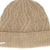 Online Seeberger Knitted Beanie Beige Cuff -