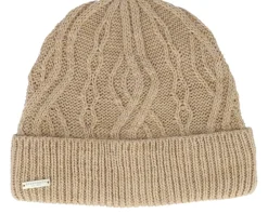 Online Seeberger Knitted Beanie Beige Cuff -