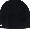 Outlet Seeberger Knitted Beanie Black Cuff -