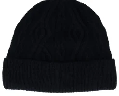 Outlet Seeberger Knitted Beanie Black Cuff -
