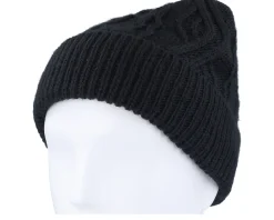 Outlet Seeberger Knitted Beanie Black Cuff -