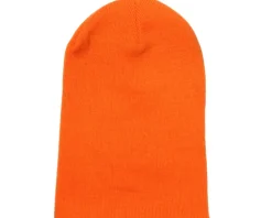 Cuff Beanies-Beechfield Knitted Beanie - Beanie Basic - Orange