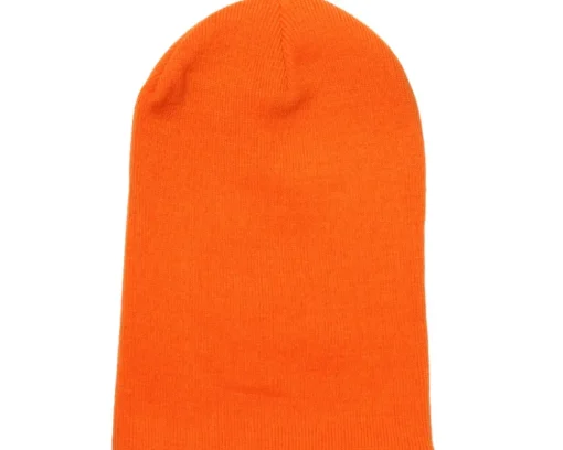 Cuff Beanies-Beechfield Knitted Beanie - Beanie Basic - Orange
