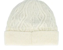 Knitted Beanies-Seeberger Knitted beanie White Cuff -
