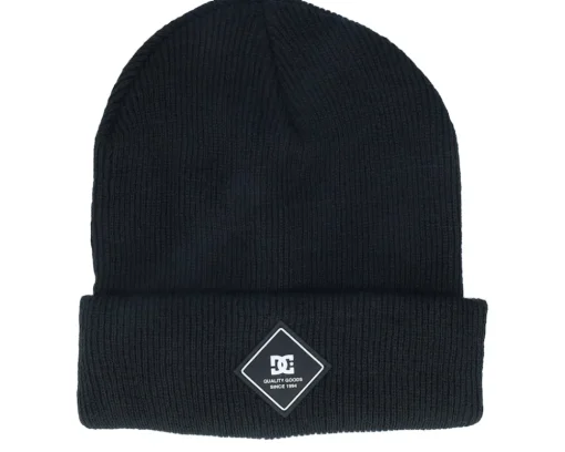 Skate-DC Label Beanie Black Cuff -
