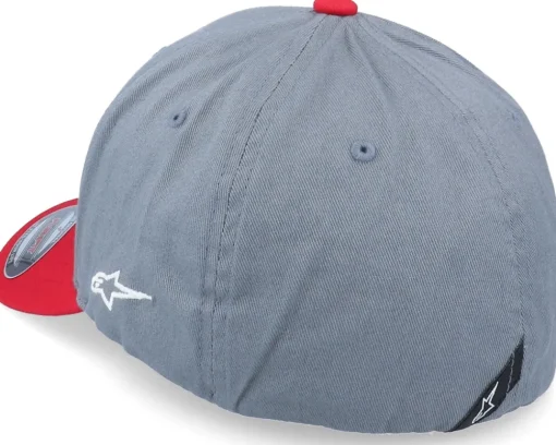 Motor-Alpinestars Lanes Hat Charcoal/Red Flexfit -