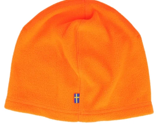 Traditional Beanies-Fjällräven Lappland Fleece Hat Safety Orange Beanie -