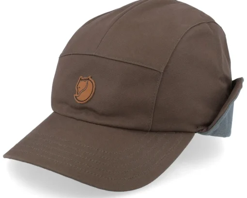 Earflap-Fjällräven Lappland Pintail Cap Dark Olive 5-Panel Ear Flap -