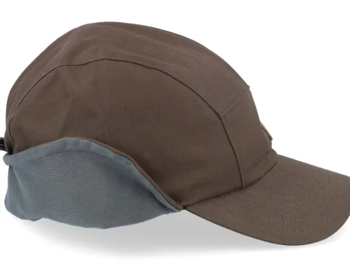 Earflap-Fjällräven Lappland Pintail Cap Dark Olive 5-Panel Ear Flap -