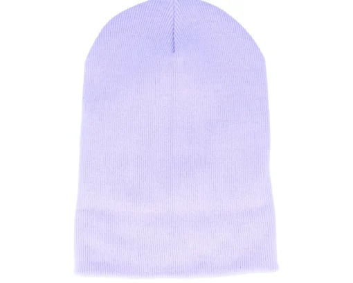 Online Beechfield Lavender Long Blank Beanie -