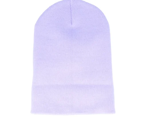 Online Beechfield Lavender Long Blank Beanie -