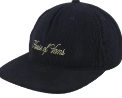 Outlet Vans Leisure Low Unstructured Black Strapback -