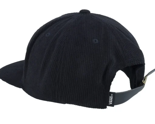 Outlet Vans Leisure Low Unstructured Black Strapback -