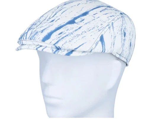 Flat Caps-Mayser Lennart Denim Raw White Flat Cap -
