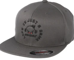 Sale Gamerz Life Is Just A Game Grey Fitted -