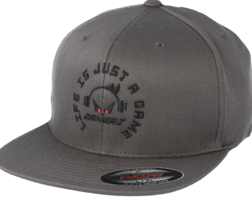 Sale Gamerz Life Is Just A Game Grey Fitted -
