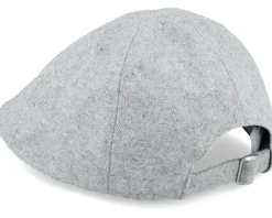 Flat Caps-Beechfield Light Grey Ivy Flat Cap -