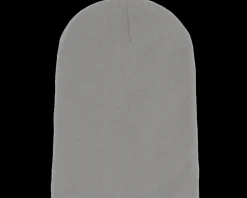 Online Beechfield Light Grey Long Blank Beanie -