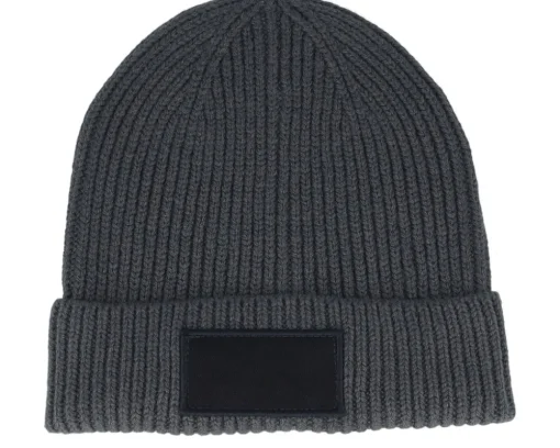 Clearance Beechfield Light /Black Fashion Patch Cuff - Grey