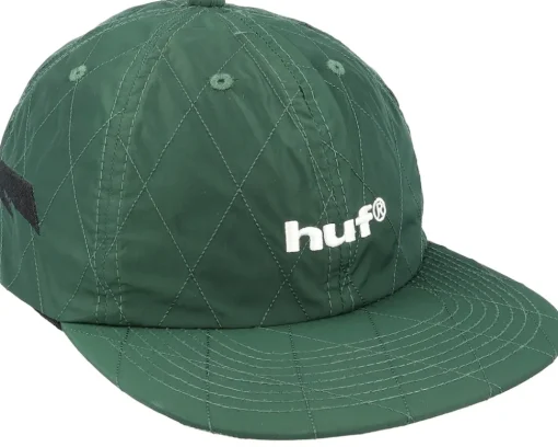 Snapback-HUF Lightining Quilted 6 Panel Hat Forest Strapback - Green