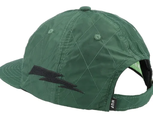 Snapback-HUF Lightining Quilted 6 Panel Hat Forest Strapback - Green
