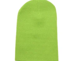 Cuff Beanies | Blank Beanies-Beechfield Lime Cuff Blank Beanie - Green