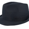 Clearance Stetson Linen Black Trilby -