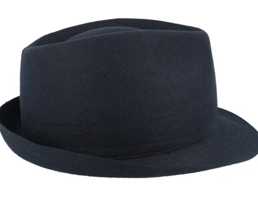 Clearance Stetson Linen Black Trilby -