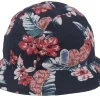 Buckets-Stetson Linen Flowers Navy Bucket -