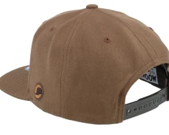 Snapback-Moomin Little My Engraved Patch Tan Snapback - Brown
