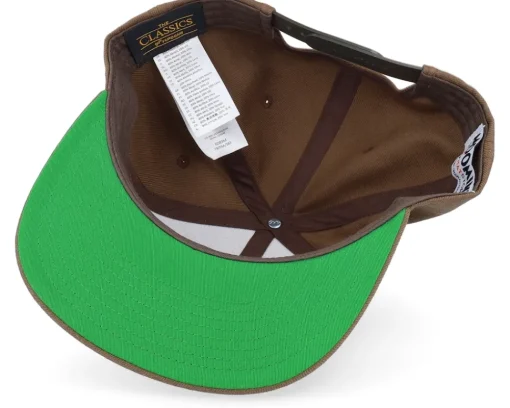 Snapback-Moomin Little My Engraved Patch Tan Snapback - Brown