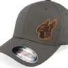 Flexfit-Born To Ride Live Fast Helmet Brown Patch Dark Grey Flexfit -