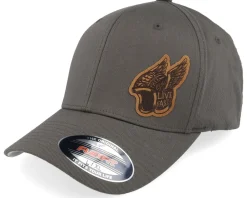 Flexfit-Born To Ride Live Fast Helmet Brown Patch Dark Grey Flexfit -