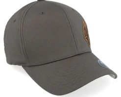 Flexfit-Born To Ride Live Fast Helmet Brown Patch Dark Grey Flexfit -