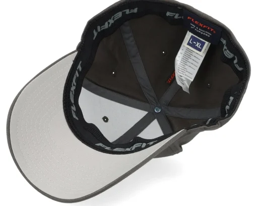 Flexfit-Born To Ride Live Fast Helmet Brown Patch Dark Grey Flexfit -