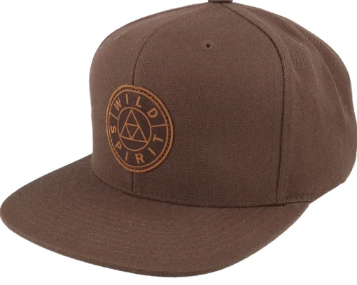 Outlet Wild Spirit Logo Basic Mountain Suede Olive Snapback - Green