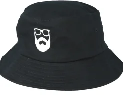 Buckets-Bearded Man Logo Black Bucket -