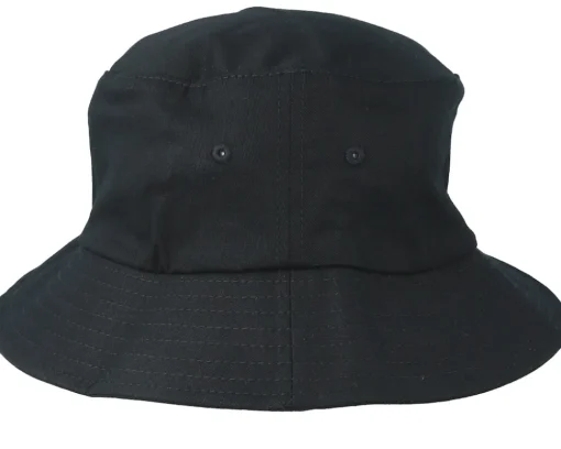 Buckets-Bearded Man Logo Black Bucket -