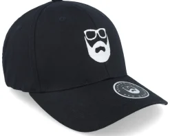 Flexfit-Bearded Man Logo Black Flexfit -