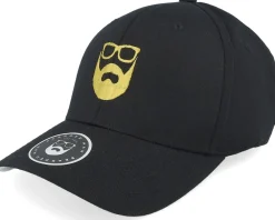 Flexfit-Bearded Man Logo Black/Gold Flexfit -