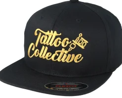Outlet Tattoo Collective Logo Black/Gold Flexfit -