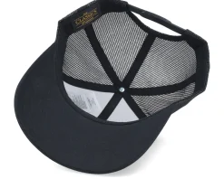 Adjustable | Trucker-Bearded Man Logo Black/Gold Trucker -