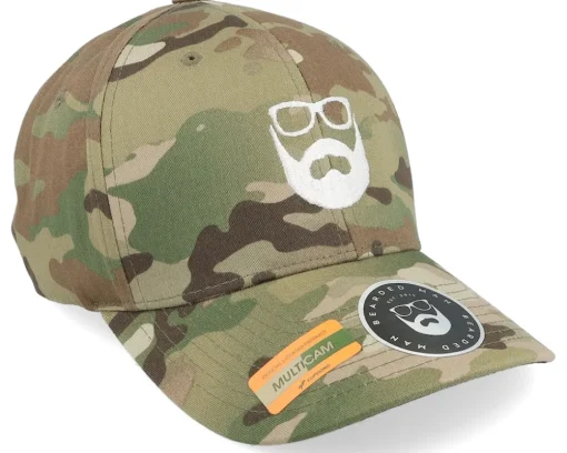 Flexfit-Bearded Man Logo Camo Flexfit -