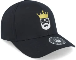 Flexfit-Bearded Man Logo Crown Black Flexfit -