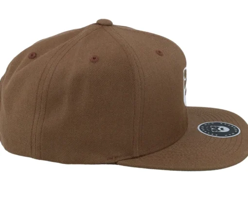 Sale Bearded Man Logo Light Brown Snapback -