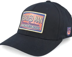 Flexfit-Bearded Man Logo Patch Red/Blue Black Flexfit -