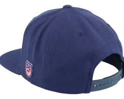 Snapback-Bearded Man Logo Patch Red/ Navy Snapback - Blue