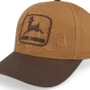 Adjustable-John Deere Logo Silhouette Embroidered Ball Brown Adjustable -