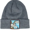 Cuff Beanies-Capslab Looney Tunes Coyote Cuff - Grey