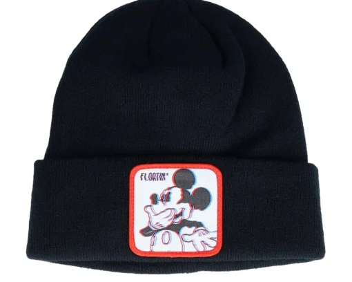 Cuff Beanies-Capslab Looney Tunes Coyote Cuff - Grey